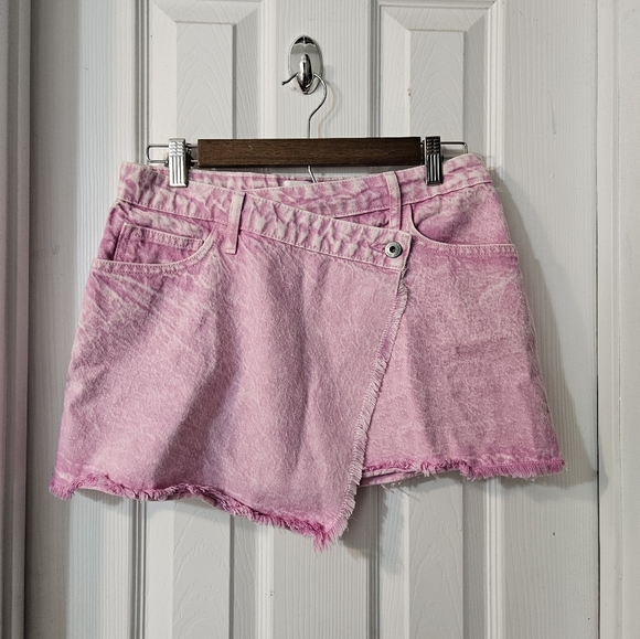 JONATHAN SIMKHAI Malta Mini Denim Wrap Skirt - Picture 5 of 13